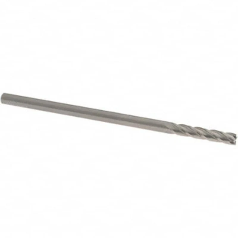 OSG 3/16, 1 LOC, 3/16 Shank Diam, 4 OAL, 4 Flute, Solid Carbide Square End Mill Single End, Uncoated, Spiral Flute, 3...